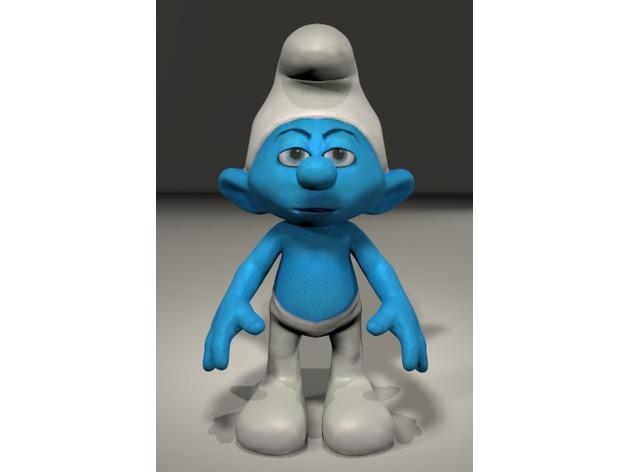 藍(lán)精靈3D打印模型