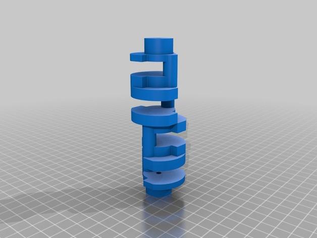 V8發(fā)動機3D打印模型