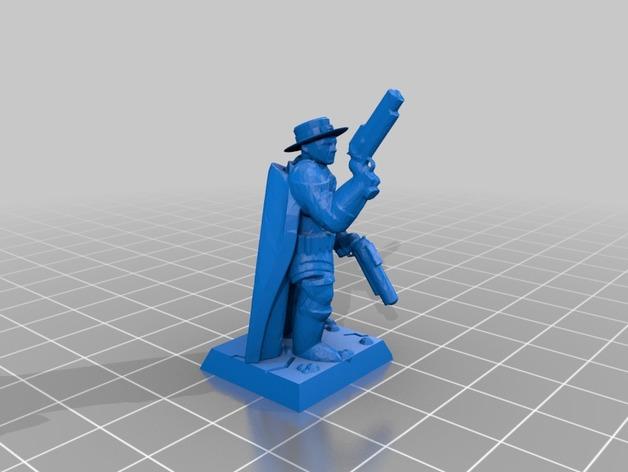 警長3D打印模型