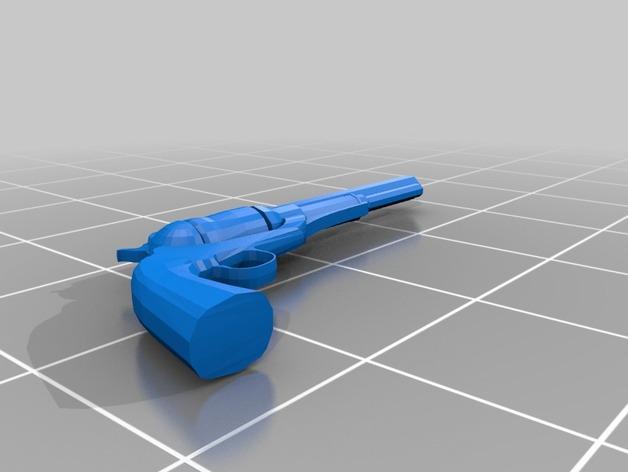 老式左輪3D打印模型