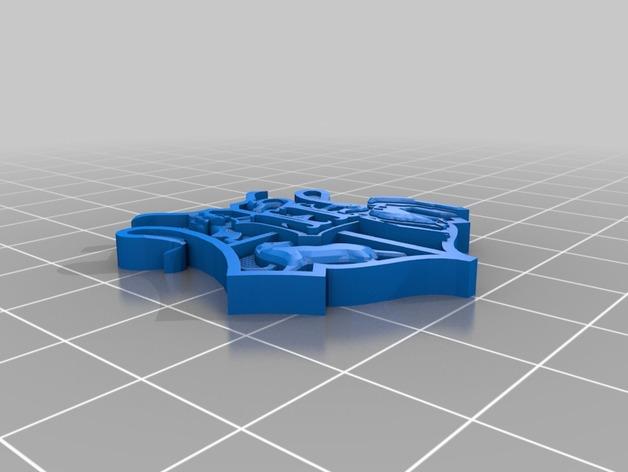 哈利波特霍格華茲紋章3D打印模型