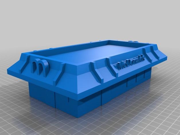 麥當(dāng)勞快餐店3D打印模型