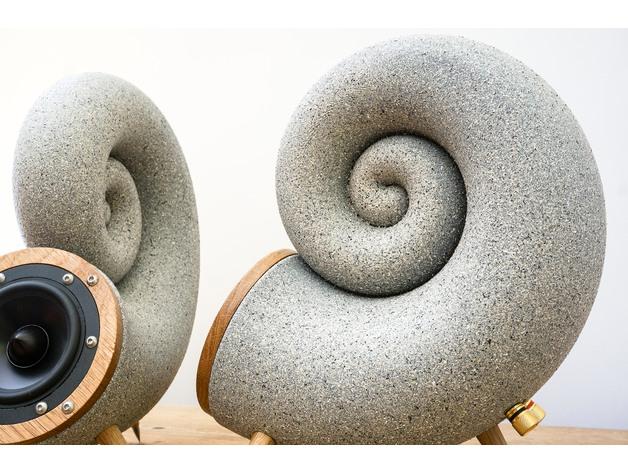 鸚鵡螺音響框架3D打印模型