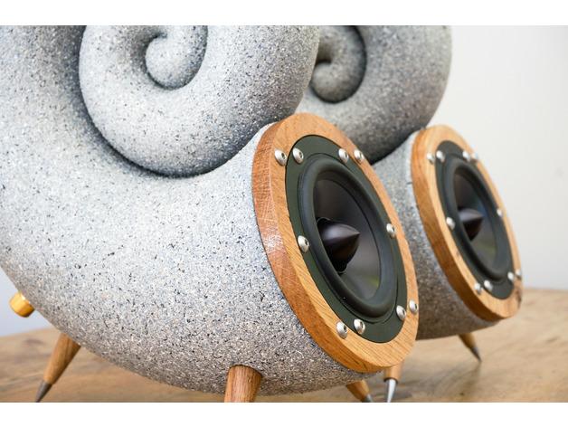 鸚鵡螺音響框架3D打印模型