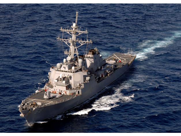 約翰·保羅·瓊斯號驅(qū)逐艦 3D打印模型