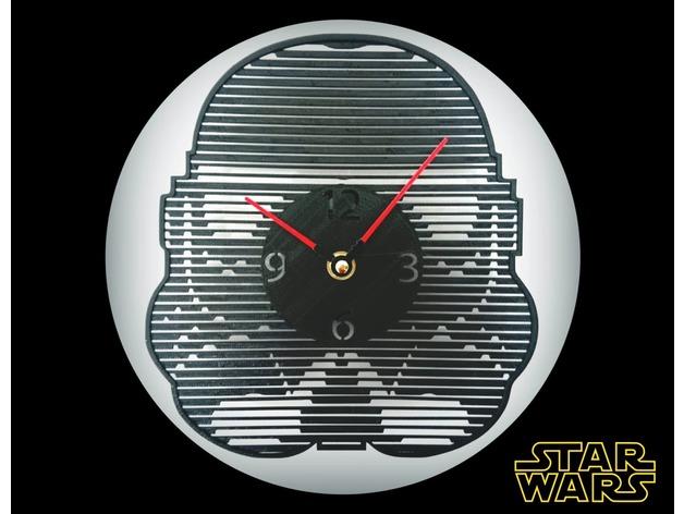 星戰(zhàn)壁鐘3D打印模型