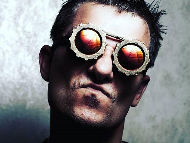 機械眼鏡3D打印模型