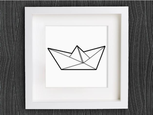 紙船壁畫3D打印模型