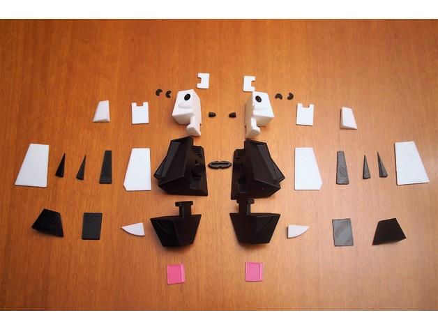 組裝熊3D打印模型