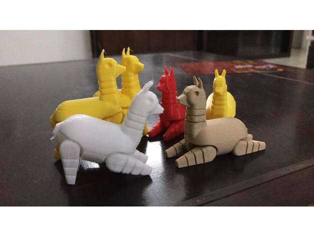 羊駝3D打印模型