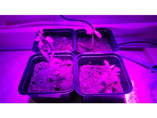 植物生長LED燈球座3D打印模型