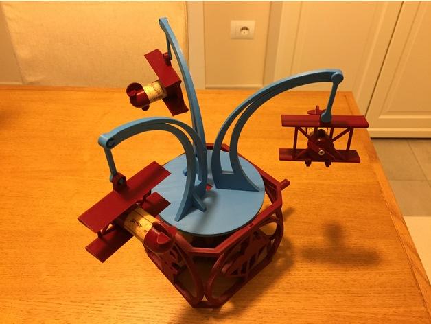 旋轉(zhuǎn)飛機3D打印模型