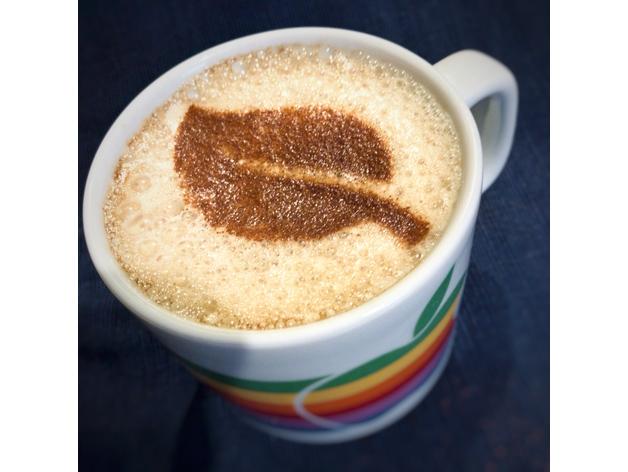 樹葉咖啡裝飾模具3D打印模型