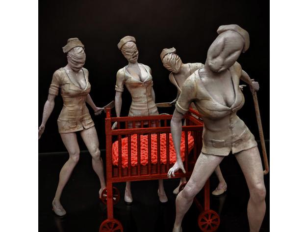 寂靜嶺護(hù)士3D打印模型