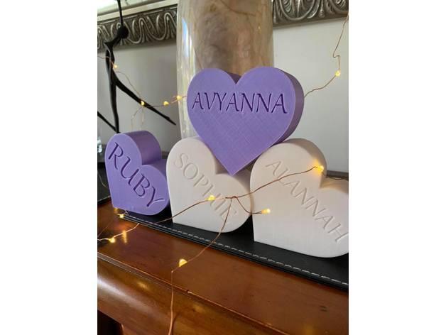 100mm心形飾品禮盒3D打印模型