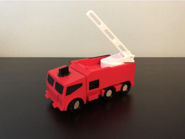 消防車3D打印模型