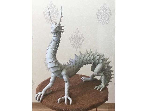 東方鉸接龍3D打印模型