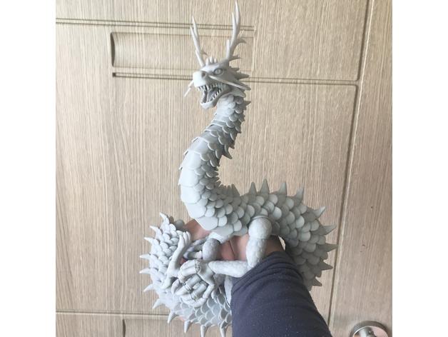 東方鉸接龍3D打印模型