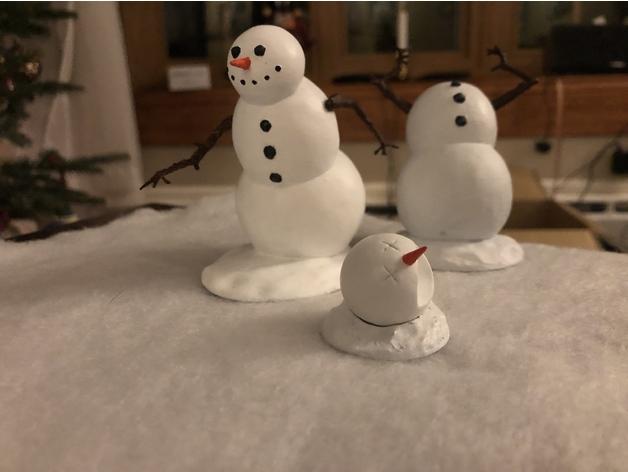 圣誕凱文和霍布斯雪人村3D打印模型