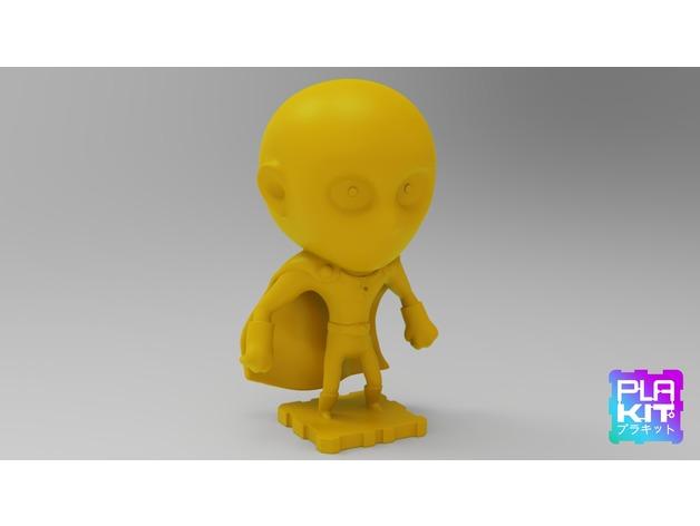 一拳超人琦玉老師mini手辦模型3D打印模型