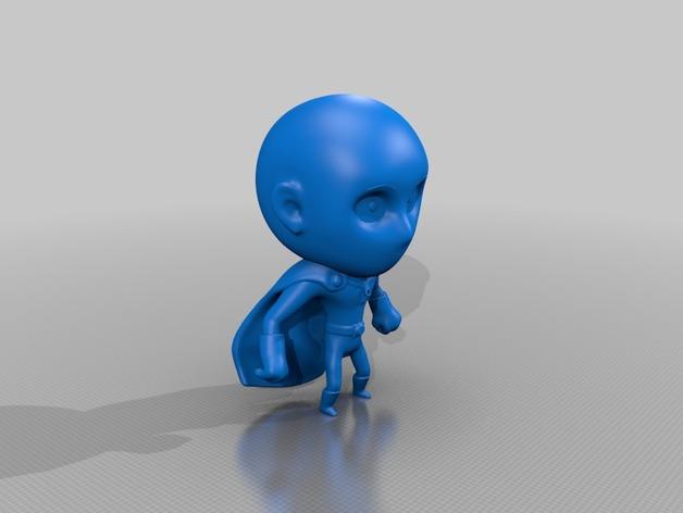 一拳超人琦玉老師mini手辦模型3D打印模型