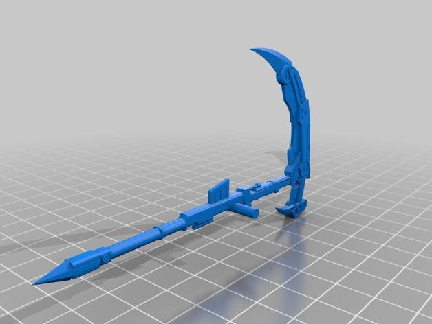 RWBY小紅帽新月玫瑰cosplay道具3D打印模型