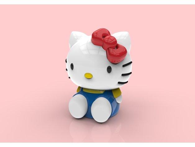 Hello Kitty凱蒂貓可愛手辦3D打印模型