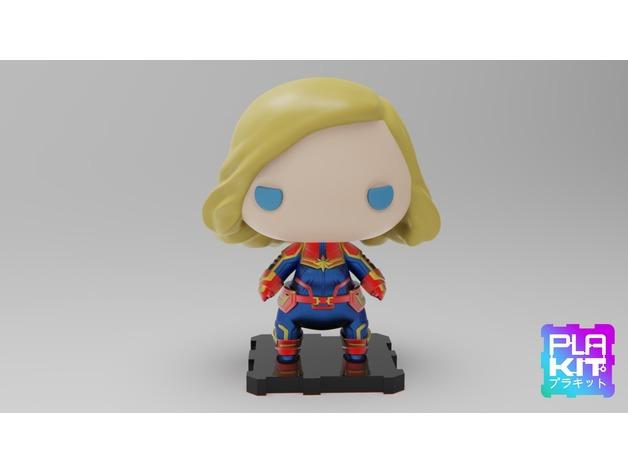 漫威驚奇隊(duì)長mini手辦模型3D打印模型