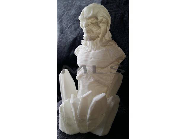 權(quán)利與游戲夜王（異鬼）半身雕像3D打印模型