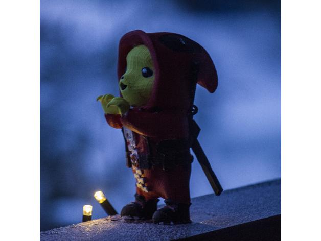 死侍版皮卡丘mini手辦3D打印模型