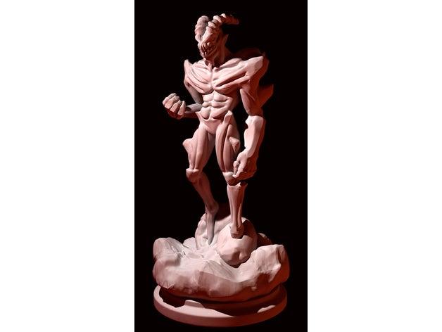 熔巖惡魔3D打印模型