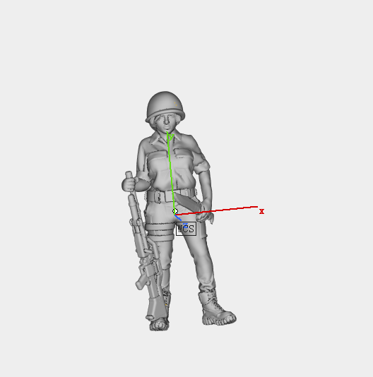 女隊小兵23D打印模型