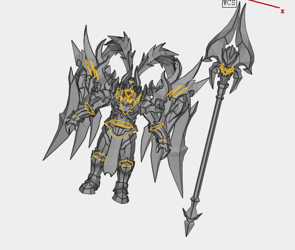 王者榮耀-呂布3D打印模型