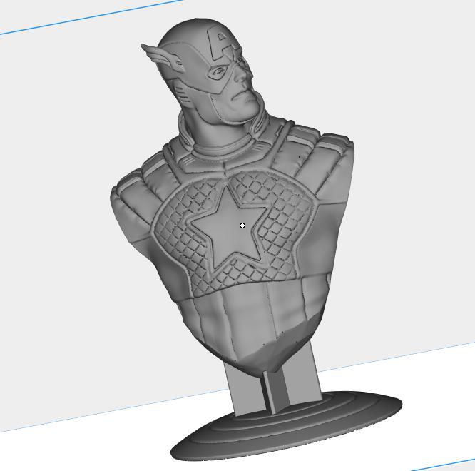 美國隊(duì)長3D打印模型