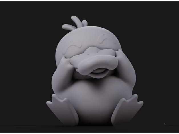 可達(dá)鴨 口袋妖怪3D打印模型