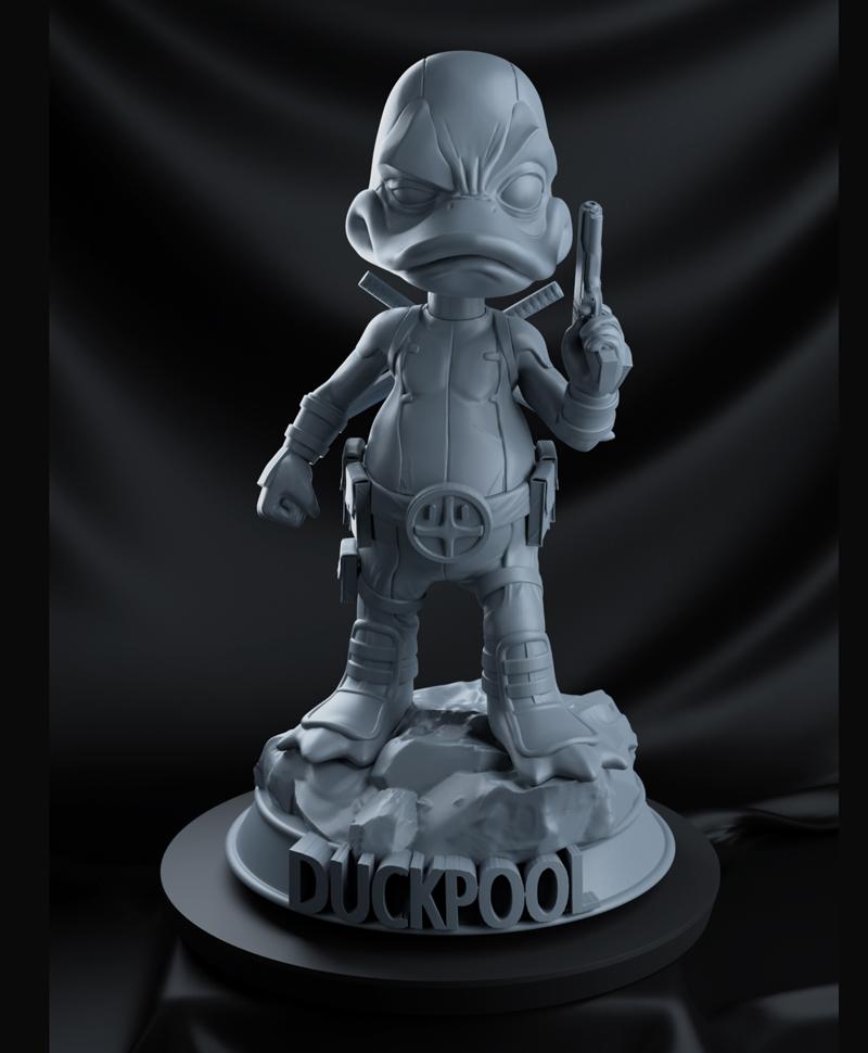 霍華德怪鴨死侍3D打印模型