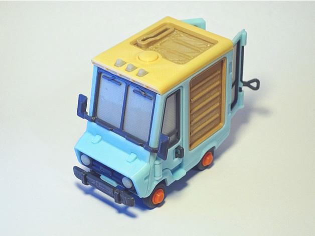 玩具小車3D打印模型