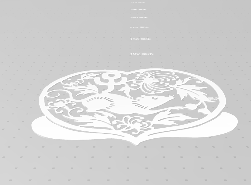 剪紙窗花--鼠3D打印模型