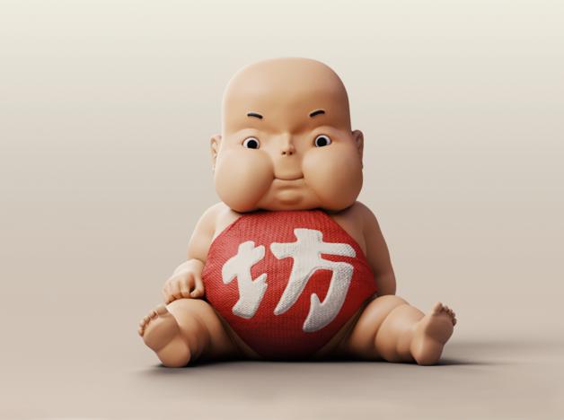 坊寶寶 千與千尋3D打印模型