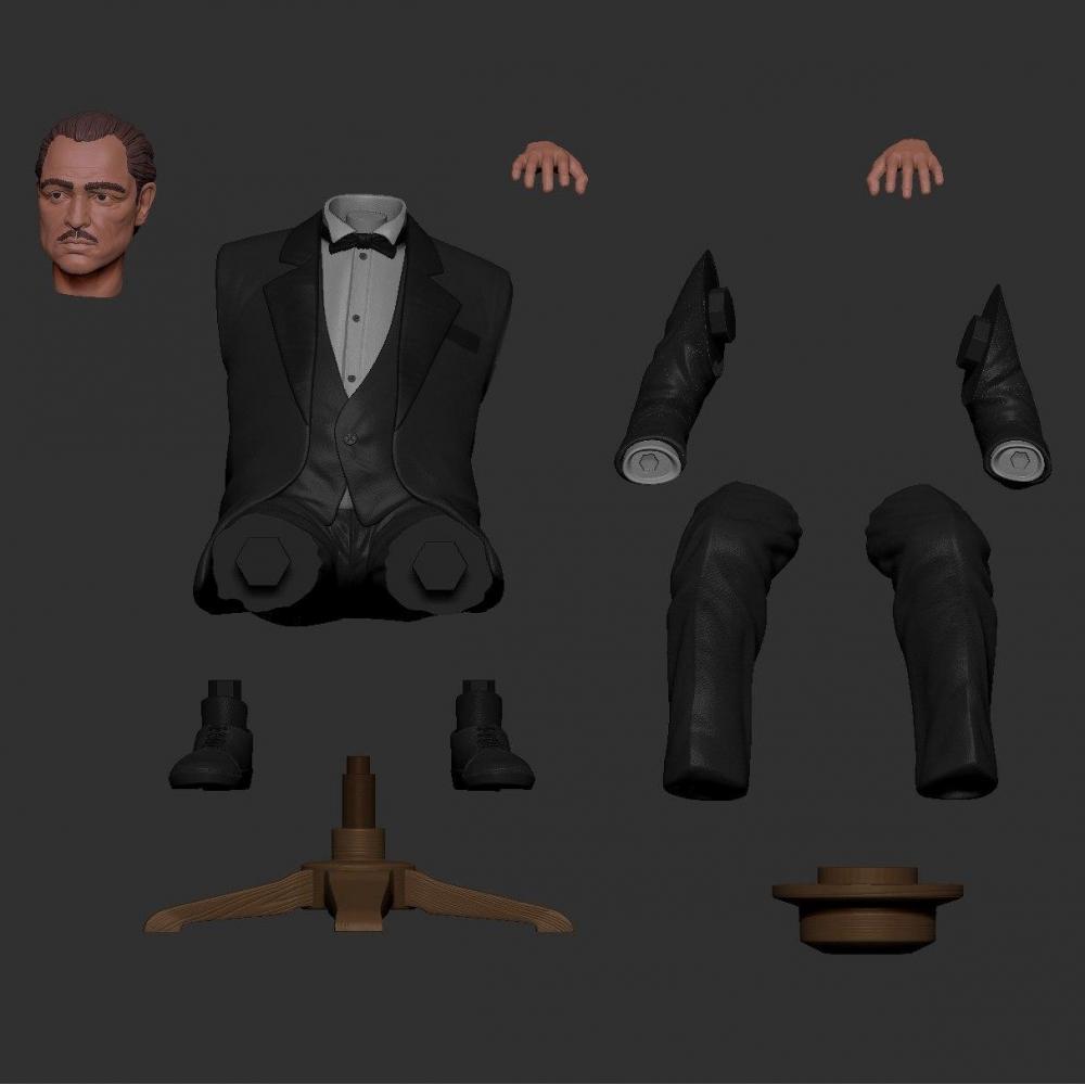 教父3D打印模型