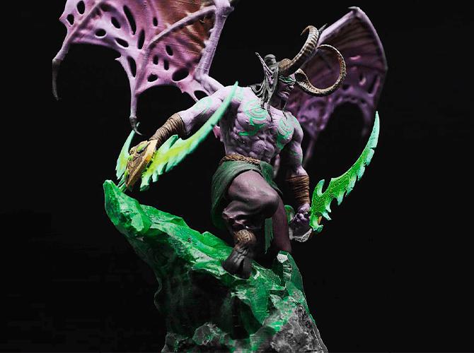 惡魔獵手伊利丹3D打印模型