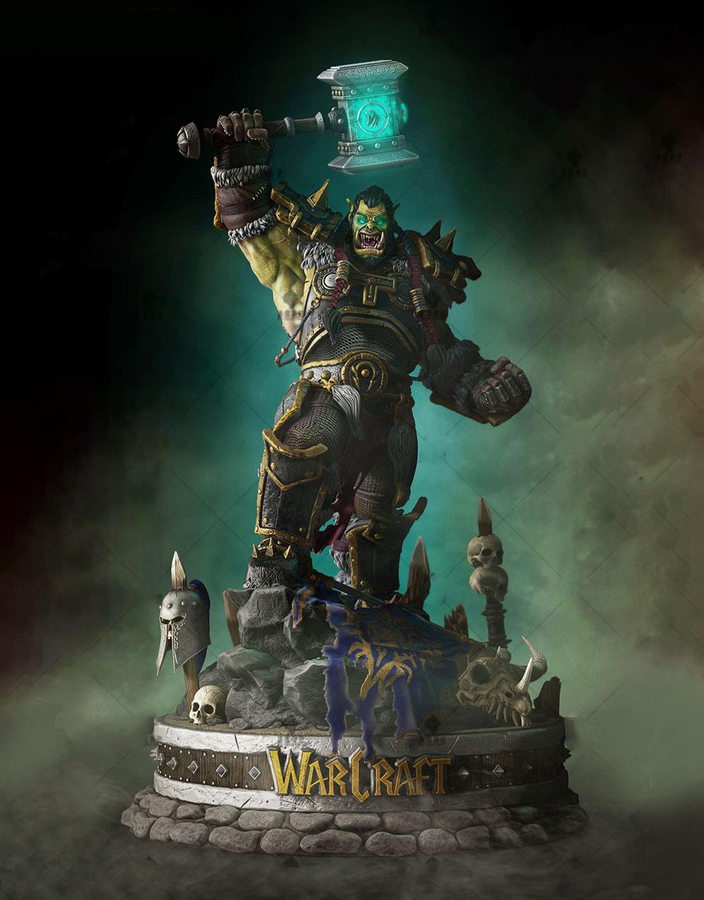 魔獸世界 薩爾3D打印模型