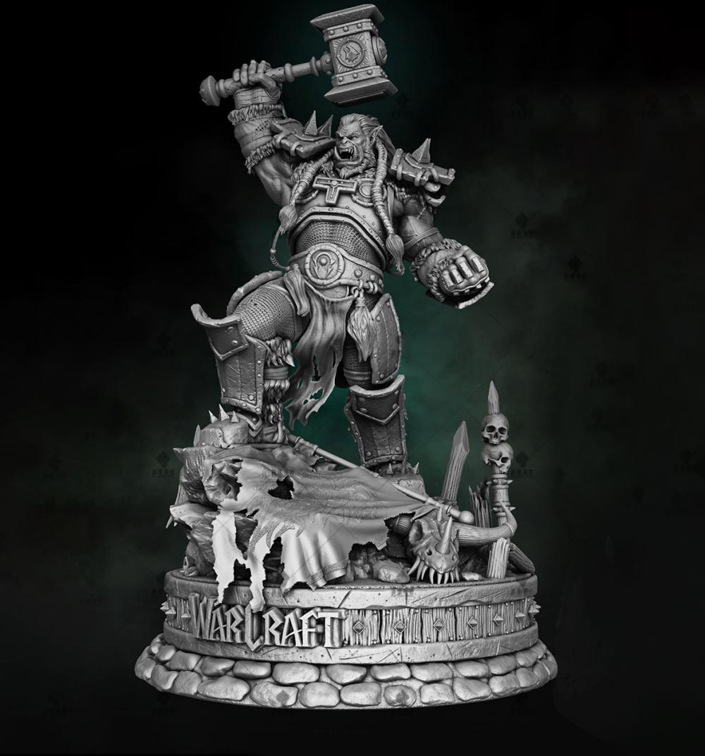 魔獸世界 薩爾3D打印模型