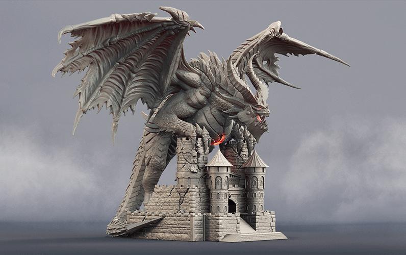 魔獸世界 死亡之翼3D打印模型