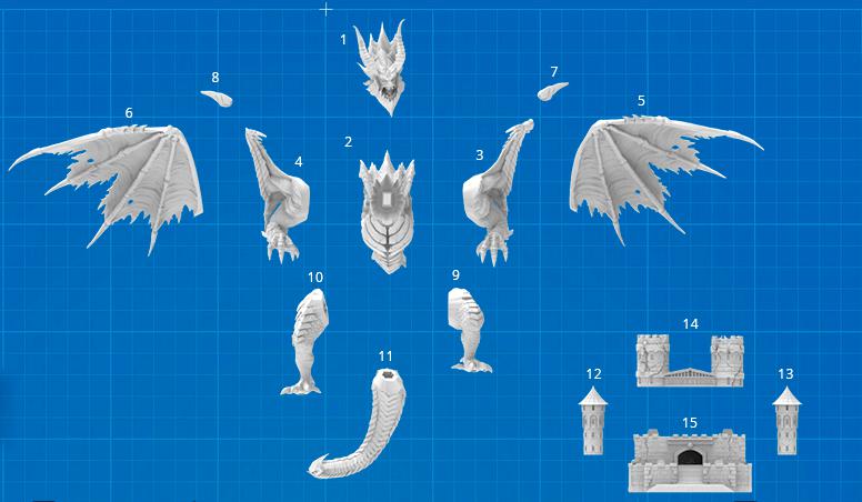 魔獸世界 死亡之翼3D打印模型