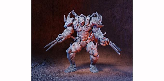 機(jī)器戰(zhàn)士3D打印模型