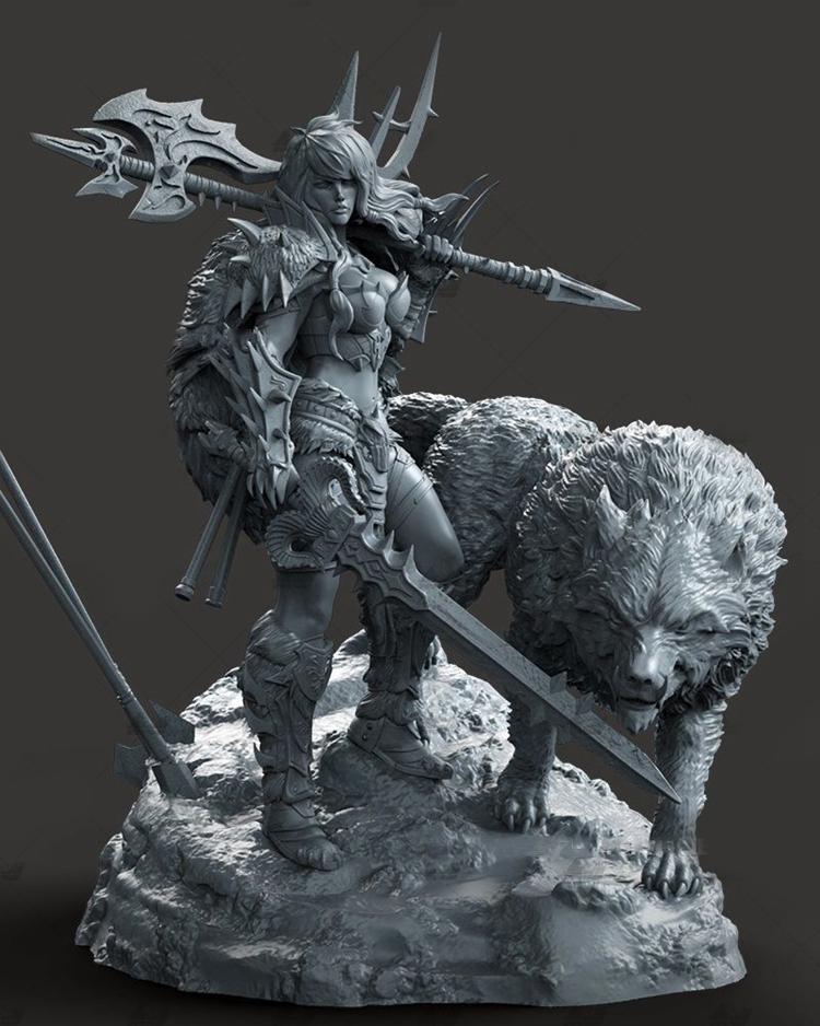 野蠻娘們 暗黑破壞神23D打印模型