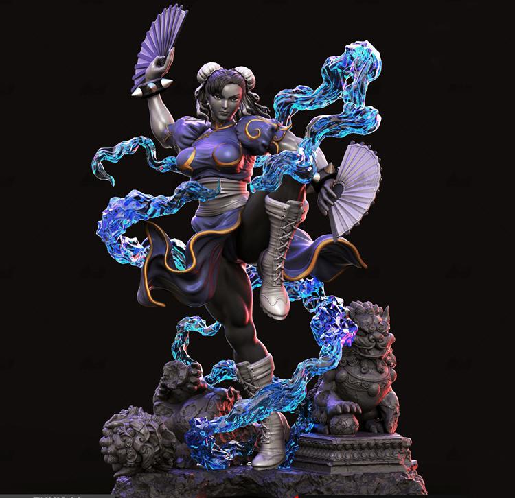 街頭霸王 春麗3D打印模型