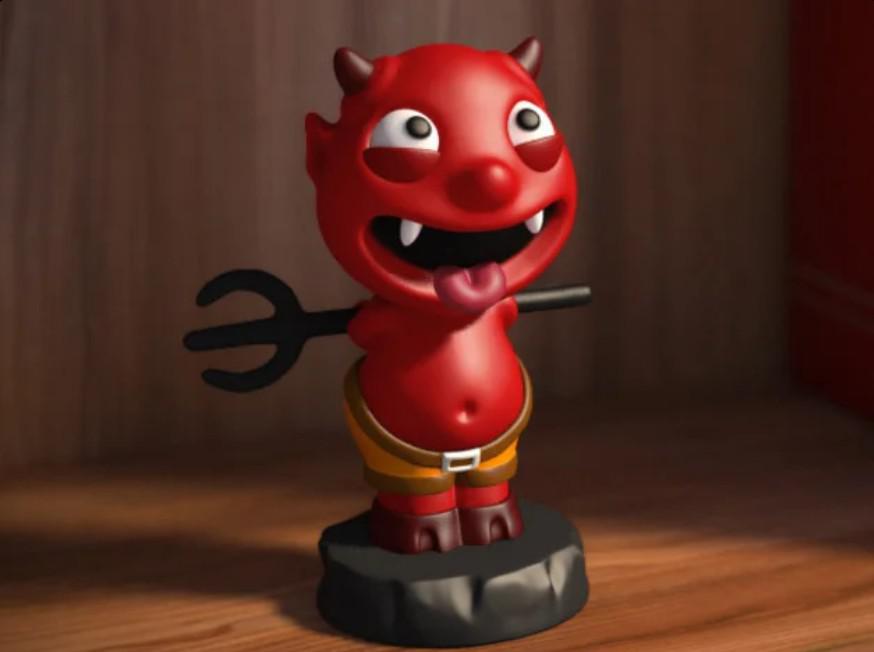 可愛小魔鬼3D打印模型