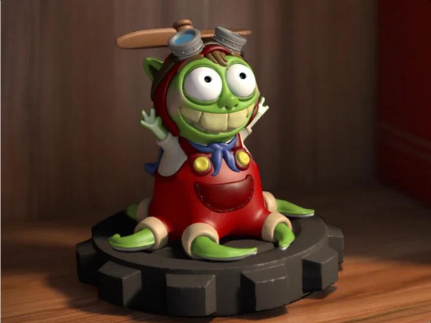 可愛(ài)怪獸彼斯奎德,螺旋槳可動(dòng)3D打印模型